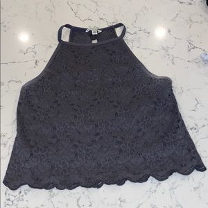 LACE CROP TANK TOP